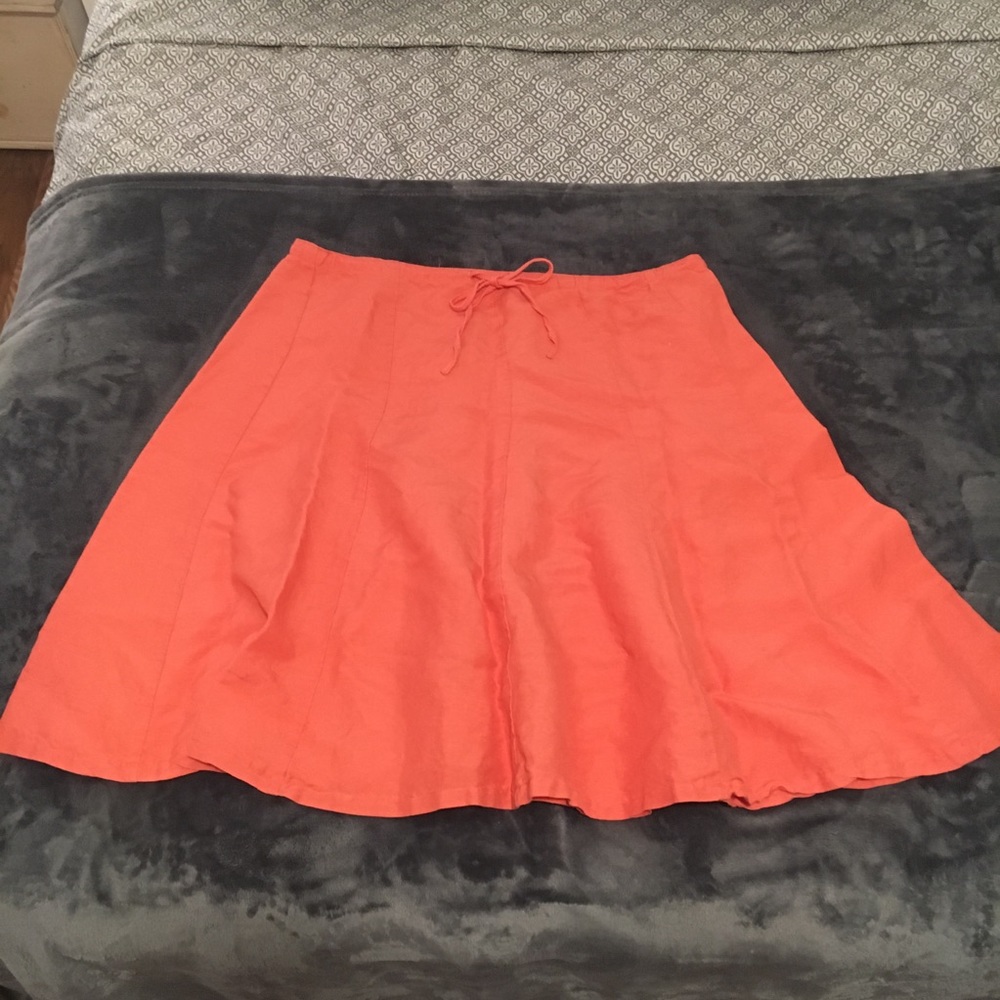 Buttons- Orange/Coral color skirt!